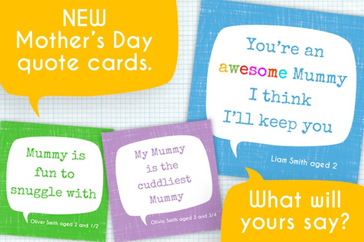 personalised mother's day cards