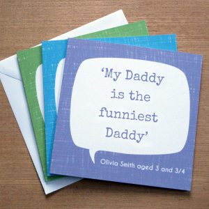 personalised quote father's day card main image