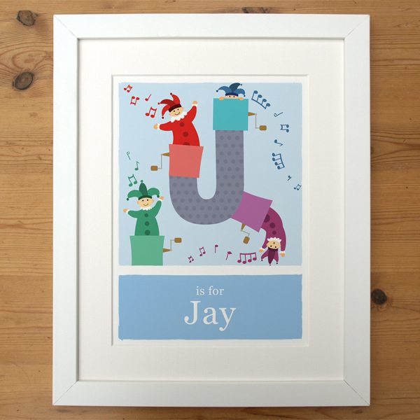 personalised-jack-in-a-box-alphabet-print-blue-with-white-frame