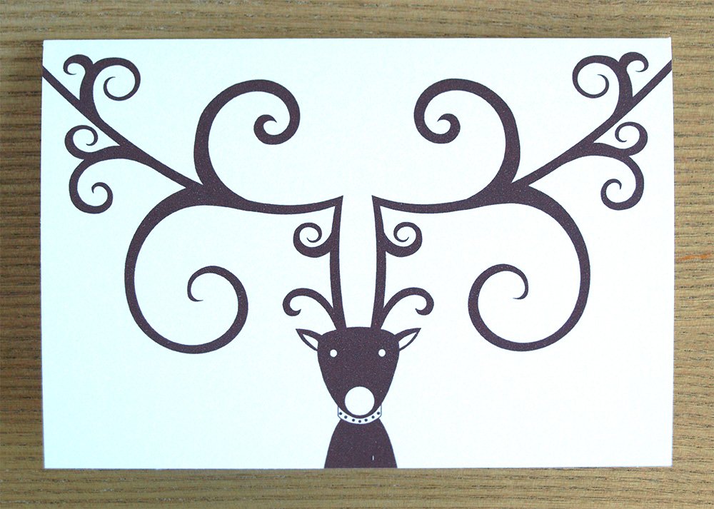 personalised Christmas iou coupon reindeer card